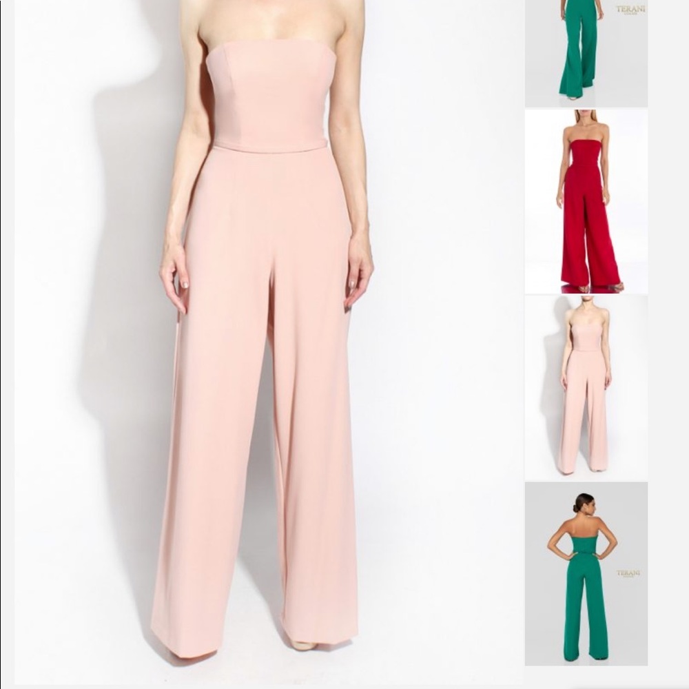 Terani Couture Wide Leg Pants Suit